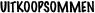 UITKOOPSOMMEN
